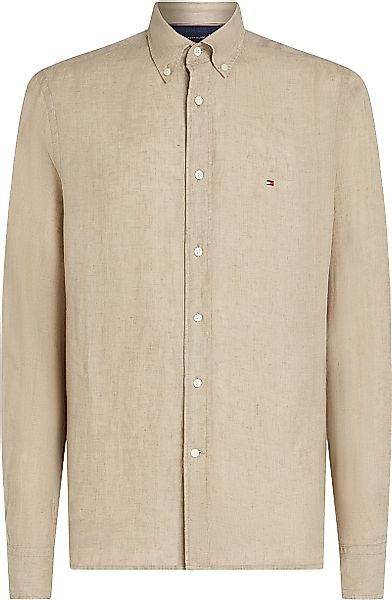 Tommy Hilfiger Hemd Leinen Sandalwood - Größe XXL günstig online kaufen