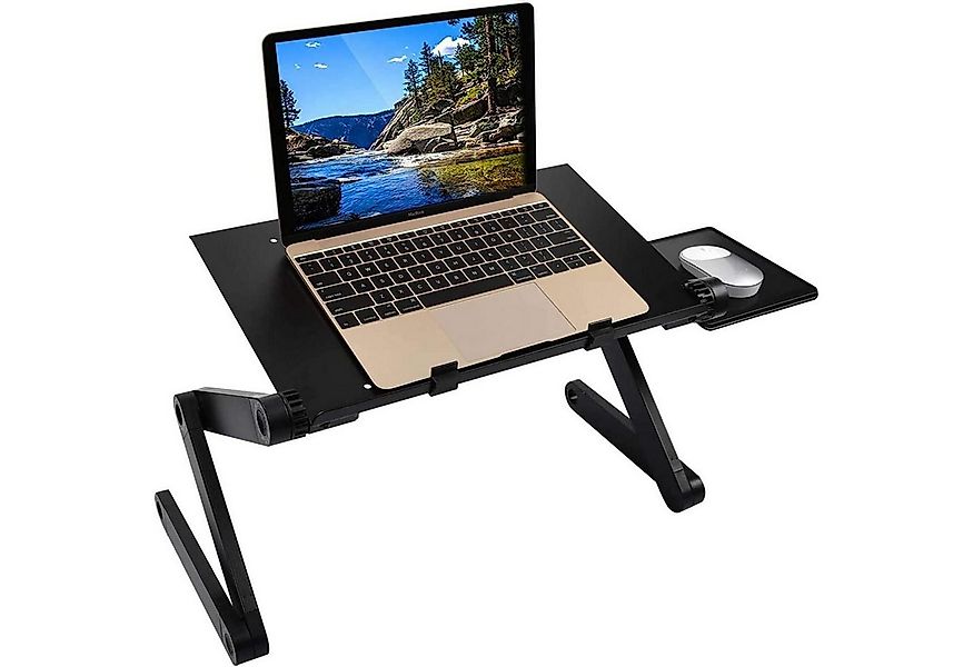 LuxusKollektion Laptoptisch Höhenverstellbarer Laptopständer mit Mausablage günstig online kaufen