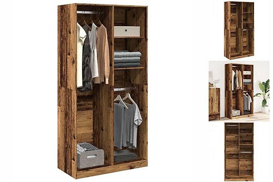 vidaXL Kleiderschrank Kleiderschrank Altholz-Optik 100x50x200 cm Spanplatte günstig online kaufen