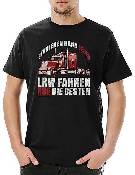 Urban Backwoods Print-Shirt Studieren Kann Jeder LKW Fahren Herren T-Shirt günstig online kaufen