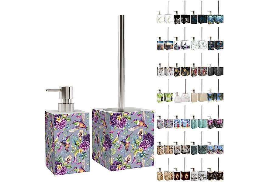 Sanilo Badaccessoire-Set mit Motiv, viele schöne Seifenspender und WC Bürst günstig online kaufen
