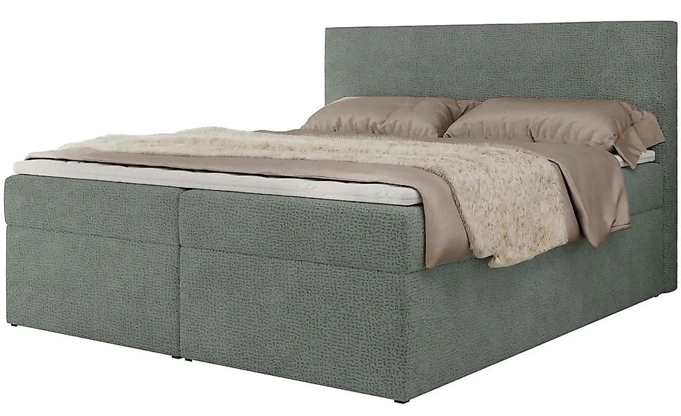 Boxbett mit Bettkasten Jaguar ¦ grau ¦ Maße (cm): B: 204 H: 119 Betten > Ko günstig online kaufen