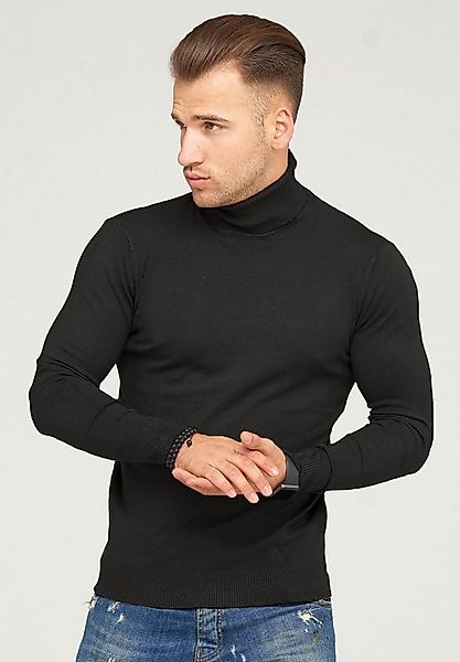 behype Rollkragenpullover "TIBERIUS" im modischen Slim Fit-Schnitt günstig online kaufen