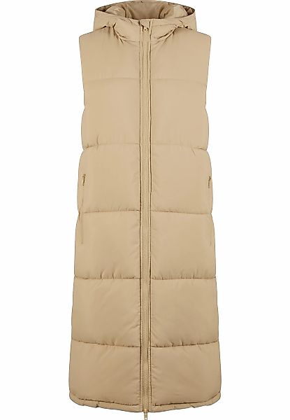 URBAN CLASSICS Steppweste "Urban Classics Ladies Long Hooded Puffer Vest" günstig online kaufen