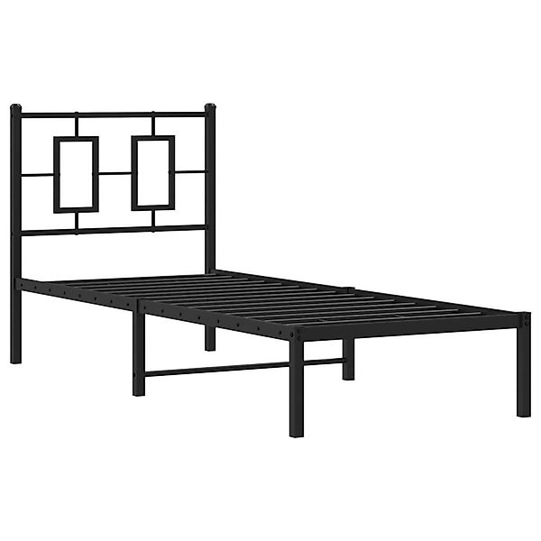 vidaXL Bett Bettgestell mit Kopfteil Metall günstig online kaufen