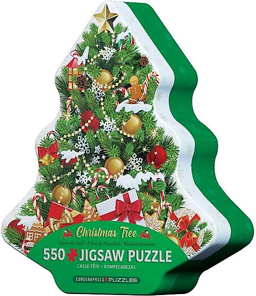 Puzzle Puzzle Geschenkdose - Puzzle - Christmas Tree, Puzzleteile günstig online kaufen