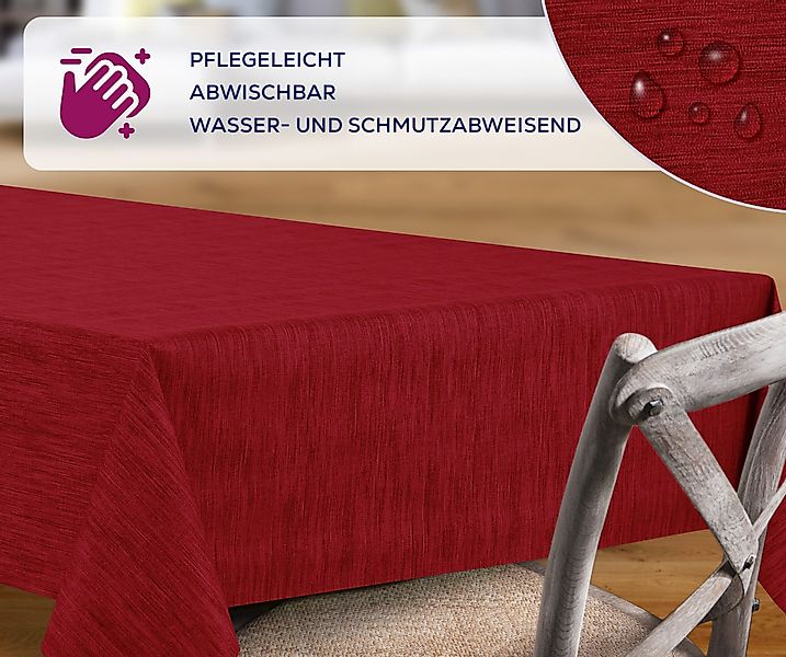 Beautex Tischdecke Wachstuchtischdecke rund oval eckig, günstig online kaufen