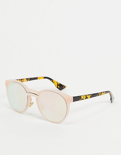Jeepers Peepers – Runde Sonnenbrille in Rosa günstig online kaufen