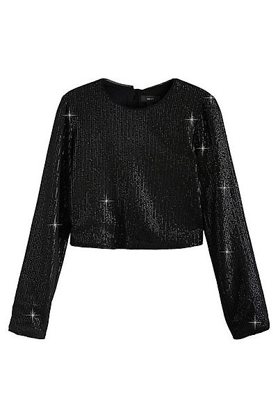 Next Paillettenshirt Langärmliges Paillettentop mit Rückenausschnitt (1-tlg günstig online kaufen