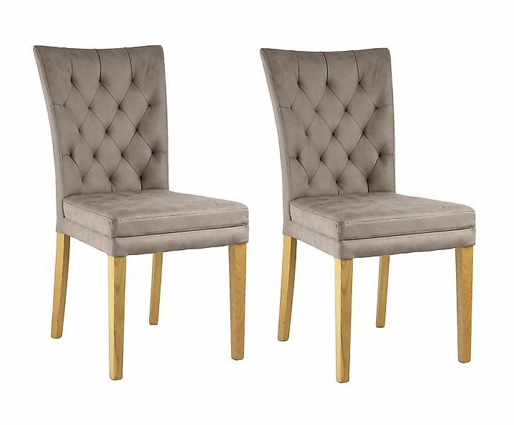 Home affaire 4-Fußstuhl "Colorado" (Set) 2 Stk. Microfaser bequeme Polsteru günstig online kaufen