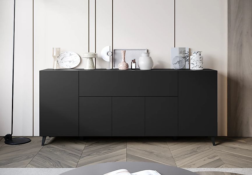 Home affaire Sideboard "SIDEBOARD PHUKET II, Stilvolle, grifflose kommode, günstig online kaufen