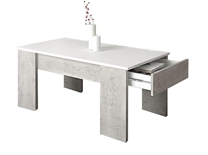 Couchtisch GENUA von Intra direct Beton / Weiß günstig online kaufen