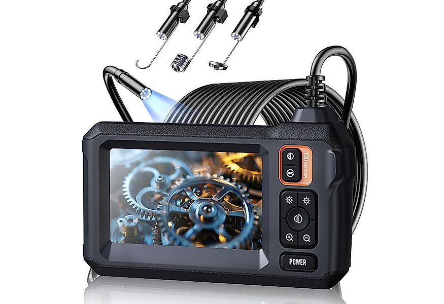 ANYSUN Endoskopkamera 4.3" IPS Bildschirm mit LED Licht HD Rohrkamera Inspe günstig online kaufen