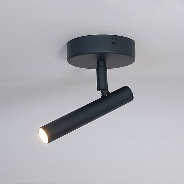 Wandleuchte Sopel, anthrazit, 1-flammig, Stahl, Höhe 15 cm günstig online kaufen