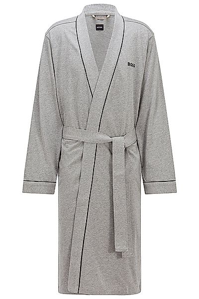 BOSS Herrenbademantel Kimono BM, Baumwolle, Taillengürtel, günstig online kaufen