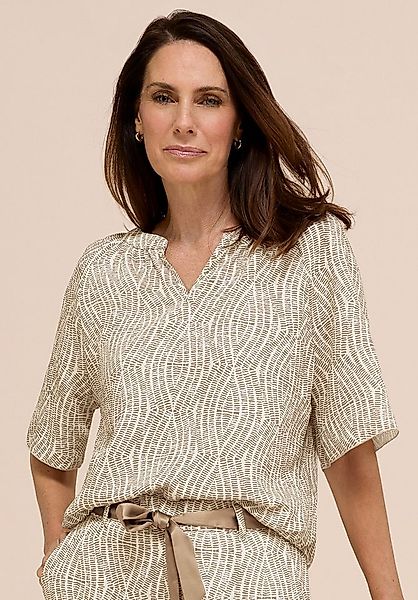 bianca Schlupfbluse RANI in tonigem Minimalprint günstig online kaufen