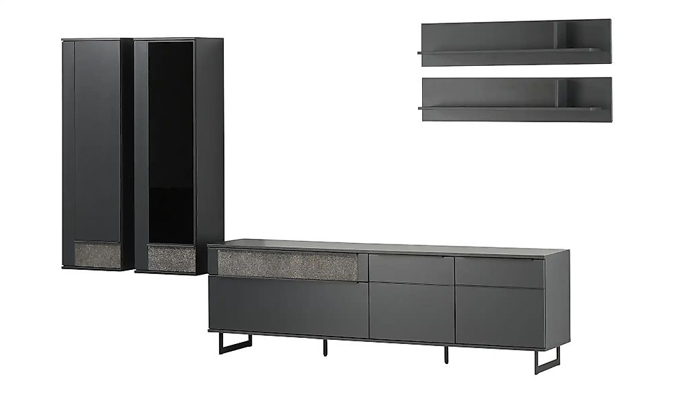 Jette Home Wohnkombination  Stone ¦ grau ¦ Maße (cm): B: 364 H: 198 T: 46.0 günstig online kaufen