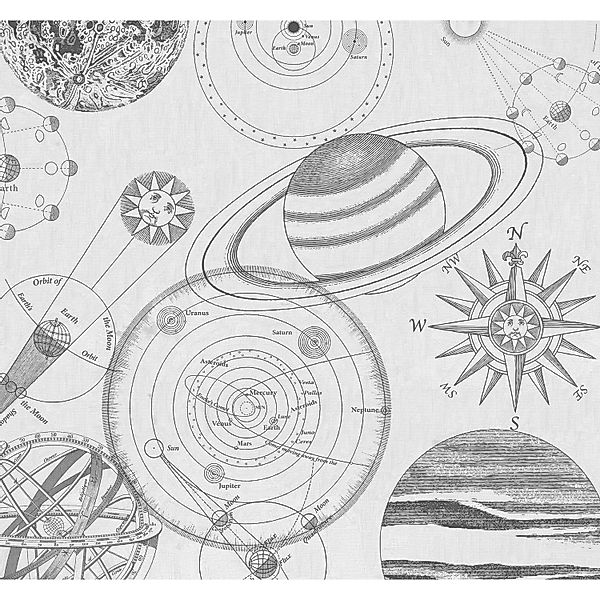 Komar Vliesfototapete Cosmos Sketch 300 cm x 280 cm günstig online kaufen