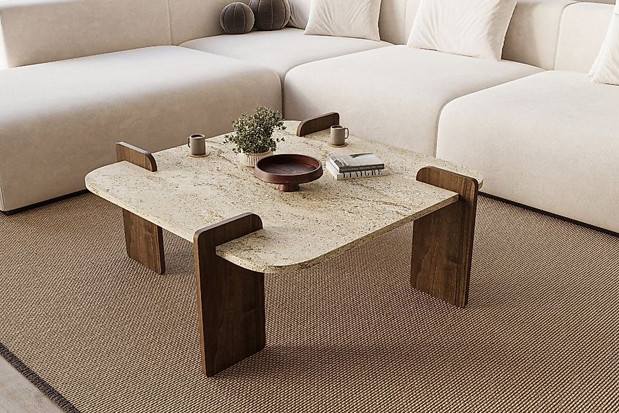 moebel17 Couchtisch Couchtisch Brilliance Travertin Braun Granit Optik 90x9 günstig online kaufen