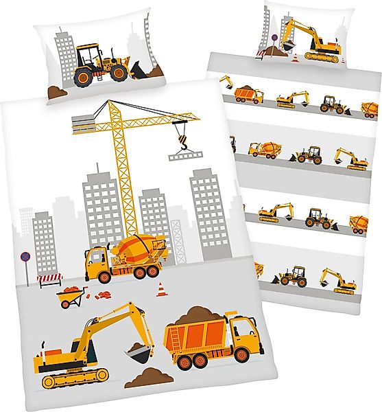 Baby Best Babybettwäsche Baustelle, Flanell, mit günstig online kaufen