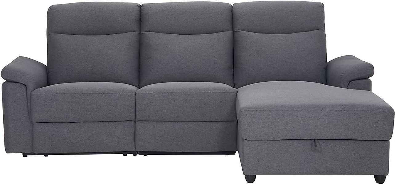 Home affaire Ecksofa "BRIONNE, L-Form, 255cm, manuelle u. elektrische Funkt günstig online kaufen