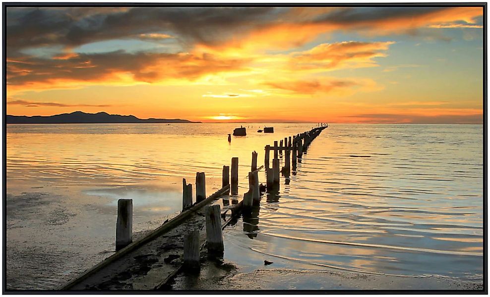 Papermoon Infrarotheizung »Großer Sonnenuntergang am Salzsee«, sehr angeneh günstig online kaufen