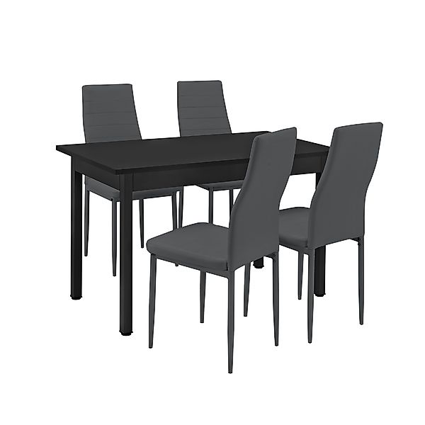 en.casa Essgruppe, (Set, 5-tlg), »Jørpeland« Esstisch günstig online kaufen