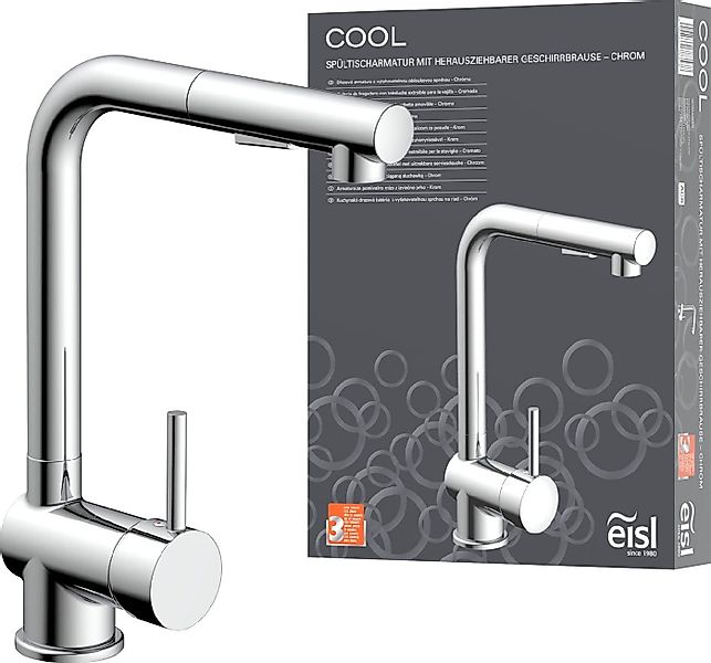 Eisl Spültischarmatur mit Geschirrbrause, Wasserhahn Küche ausziehbar in Ch günstig online kaufen