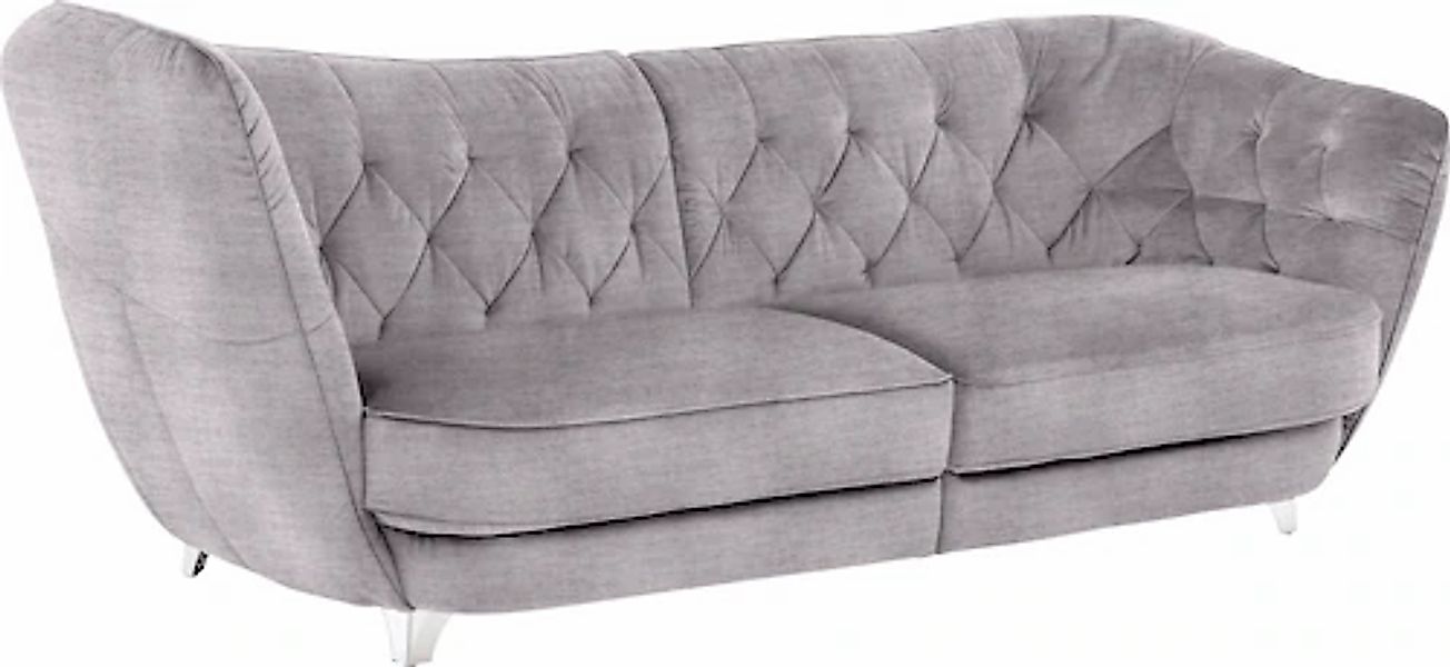 Leonique Big-Sofa »Retro«, stylischer Hochlehner günstig online kaufen
