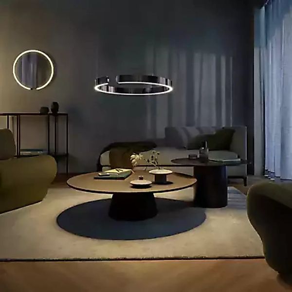Occhio Mito Sospeso 60 Move Up Room Pendelleuchte LED, Kopf bronze/Baldachi günstig online kaufen