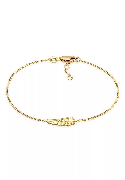 Elli Premium Armband "Flügel Engel Schutz 375 Gelbgold" günstig online kaufen