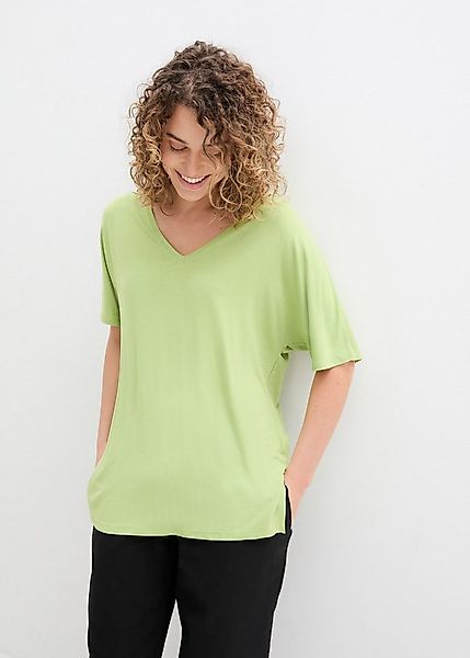 bonprix T-Shirt Long-Shirt aus nachhaltigem Viskose-Mix günstig online kaufen
