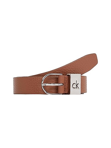 Calvin Klein Ledergürtel "CK LOOP THIN ROUND BUCKLE 2.5", Logoprägung günstig online kaufen