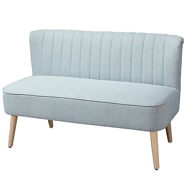 HOMCOM 2-Sitzer Stoffsofa  Polstersofa Sitzmöbel, Loungesofa, Holz, Schaums günstig online kaufen