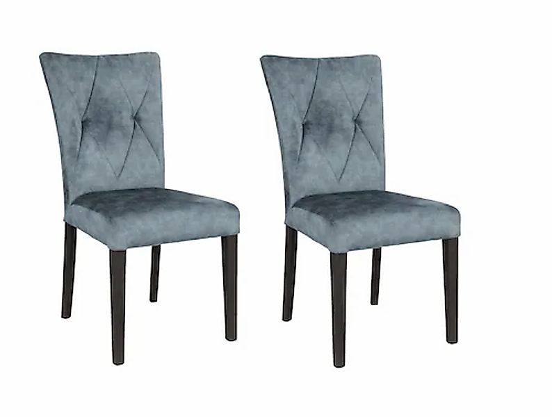 Home affaire 4-Fußstuhl »Diamond« (Set) 2 Stk.Sitz und Ruecken gepolstert günstig online kaufen