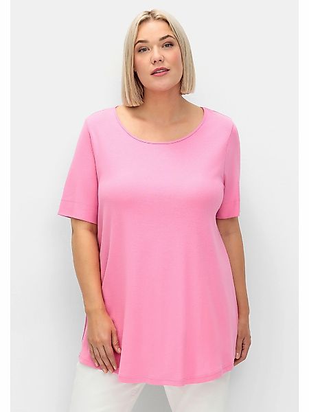 Sheego Longshirt "Große Größen", mit abgerundetem Saum günstig online kaufen