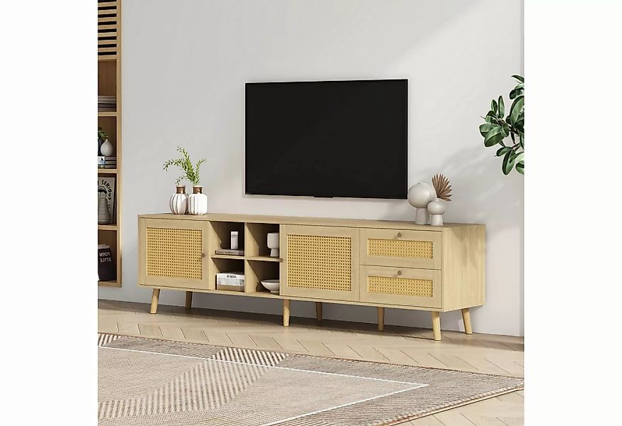 HAUSS SPLOE TV-Schrank 180x40x55 cm mit 2 Türen, Schubladen für 80 Zoll TV- günstig online kaufen