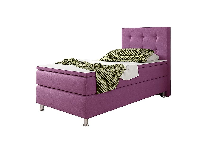 inter Boxspringbett Köln 90x200cm mit inkl. Topper und Matratzen (Bett, Kom günstig online kaufen