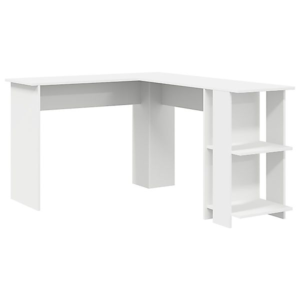 vidaXL Schreibtisch Weißer Eckschreibtisch Weiß Holzwerkstoff günstig online kaufen
