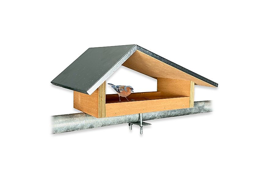 gartenetage Vogelhaus Balkon-Futterstelle aus wetterfestem Naturholz, Metal günstig online kaufen