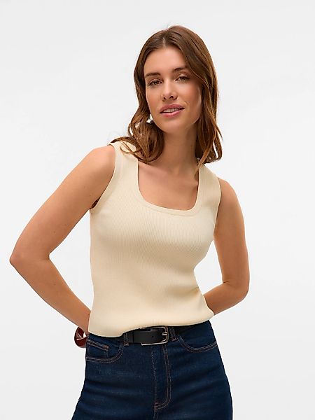 Vero Moda Stricktop "VMPOPPY SL SQUARE NECK TOP VMA NOOS" günstig online kaufen
