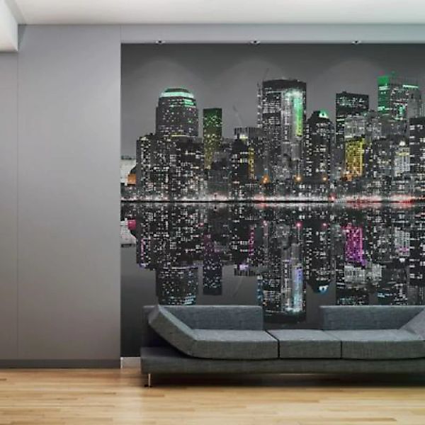 artgeist Fototapete NYC - Wo Träume entstehen schwarz/grau Gr. 550 x 270 günstig online kaufen