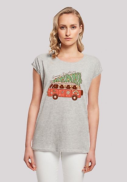 F4NT4STIC T-Shirt "Groovy Weihnachten Camper Van", Premium Qualität, Weihna günstig online kaufen