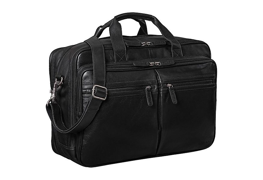 STILORD Laptoptasche "Gigantus" XXL Aktentasche Leder Laptoptasche 17 - 19 günstig online kaufen