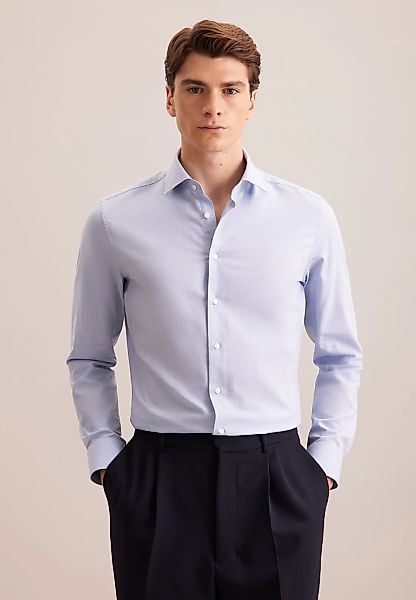 seidensticker Flanellhemd "Schwarze Rose" Shaped 1/1 Kentkragen Uni günstig online kaufen