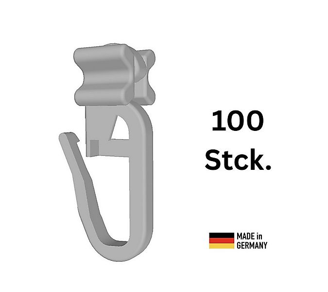 novumfix Gardinengleiter X-Gleiter, beweglich Faltengleiter weiß für 6mm In günstig online kaufen