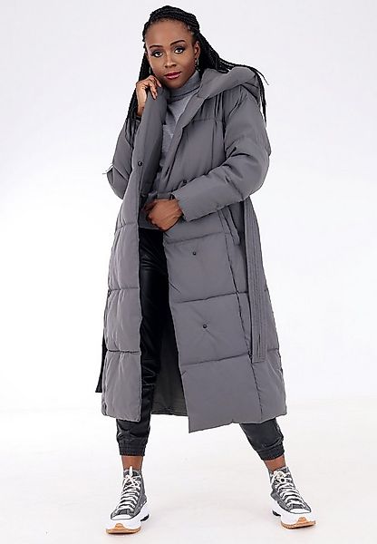 YC Fashion & Style Wintermantel Steppmantel mit großer Kapuze und Taillengü günstig online kaufen