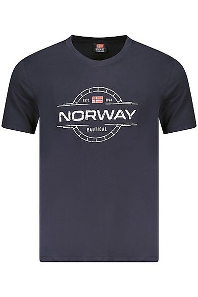 NORWAY 1963 T-Shirt Herren Kurzarm T-Shirt Blau mit Logo Druck – günstig online kaufen