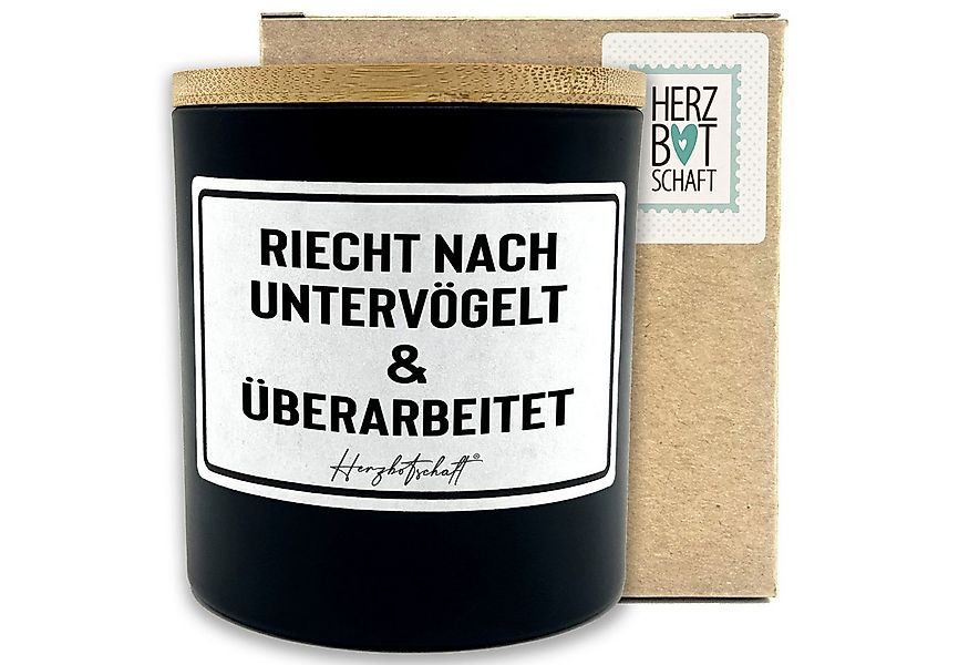 Herzbotschaft Duftkerze, (Riecht nach untervögelt und überarbeitet, origine günstig online kaufen