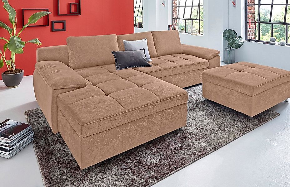 sit&more Ecksofa Labene L-Form, wahlweise mit Bettfunktion und Bettkasten, günstig online kaufen